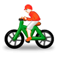 Emoji 🚴 Ciclista su Samsung Experience 8.1.