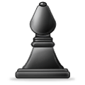 ♝ Emoji Alfil negro de ajedrez en Samsung Experience 8.1.