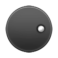⚈ Emoji Círculo negro con un punto blanco a la derecha en Samsung Experience 8.1.