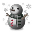 ⛇ Emoji Muñeco de nieve negro en Samsung Experience 8.1.