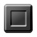 🔲 Emoji schwarze quadratische Schaltfläche Samsung Experience 8.1.