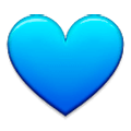 Émoji 💙 Cœur Bleu sur Samsung Experience 8.1.