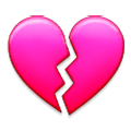 💔 Emoji gebrochenes Herz Samsung Experience 8.1.