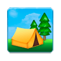 Emoji 🏕️ Campeggio su Samsung Experience 8.1.