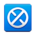 ⛒ Emoji Cruzamento das listras em um círculo  na Samsung Experience 8.1.