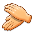 👏 Emoji Manos Aplaudiendo en Samsung Experience 8.1.
