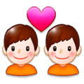👨‍❤️‍👨 Emoji Pareja Enamorada: Hombre Y Hombre en Samsung Experience 8.1.