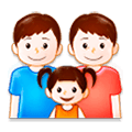 👨‍👨‍👧 Emoji Familia: Hombre, Hombre, Niña en Samsung Experience 8.1.