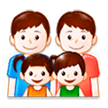 👨‍👨‍👧‍👦 Emoji Familia: Hombre, Hombre, Niña, Niño en Samsung Experience 8.1.