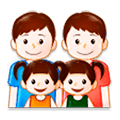 👨‍👨‍👧‍👧 Emoji Familie: Mann, Mann, Mädchen und Mädchen Samsung Experience 8.1.