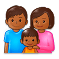 Émoji 👪🏾 Famille, Peau Mate sur Samsung Experience 8.1.