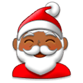 🎅🏾 Emoji Papai Noel: Pele Morena Escura na Samsung Experience 8.1.