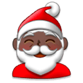 🎅🏿 Emoji Papá Noel: Tono De Piel Oscuro en Samsung Experience 8.1.
