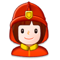 Emoji 👩‍🚒 Pompiere Donna su Samsung Experience 8.1.