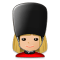 💂🏼‍♀️ Emoji Guarda Mulher: Pele Morena Clara na Samsung Experience 8.1.