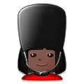 💂🏿‍♀️ Emoji Guarda Mulher: Pele Escura na Samsung Experience 8.1.