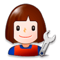 Emoji 👩‍🔧 Meccanico Donna su Samsung Experience 8.1.