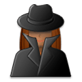 Emoji 🕵🏽‍♀️ Investigatrice: Carnagione Olivastra su Samsung Experience 8.1.