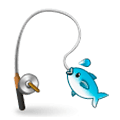 Emoji 🎣 Canna Da Pesca su Samsung Experience 8.1.
