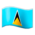 🇱🇨 Emoji Bandera: Santa Lucía en Samsung Experience 8.1.