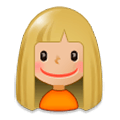 👧🏼 Emoji Mädchen: mittelhelle Hautfarbe Samsung Experience 8.1.