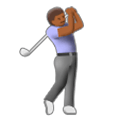 Emoji 🏌🏾 Persona Che Gioca A Golf: Carnagione Abbastanza Scura su Samsung Experience 8.1.