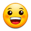 😀 Emoji grinsendes Gesicht Samsung Experience 8.1.