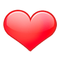 ❤️ Emoji rotes Herz Samsung Experience 8.1.