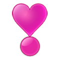 ❣️ Emoji Herz als Ausrufezeichen Samsung Experience 8.1.