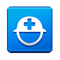 Emoji ⛑️ Elmetto Con Croce Bianca su Samsung Experience 8.1.