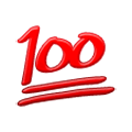 Emoji 💯 100 Punti su Samsung Experience 8.1.