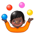 Emoji 🤹🏿 Persona Che Fa Giocoleria: Carnagione Scura su Samsung Experience 8.1.