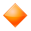 🔶 Emoji Rombo Naranja Grande en Samsung Experience 8.1.