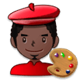 Emoji 👨🏿‍🎨 Artista Uomo: Carnagione Scura su Samsung Experience 8.1.