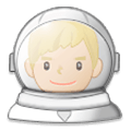 Emoji 👨🏼‍🚀 Astronauta Uomo: Carnagione Abbastanza Chiara su Samsung Experience 8.1.