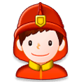 👨‍🚒 Emoji Feuerwehrmann Samsung Experience 8.1.