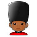 💂🏾‍♂️ Emoji Wachmann: mitteldunkle Hautfarbe Samsung Experience 8.1.