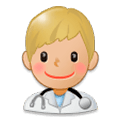 👨🏼‍⚕️ Emoji Arzt: mittelhelle Hautfarbe Samsung Experience 8.1.