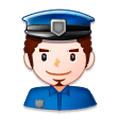 Émoji 👮‍♂️ Policier sur Samsung Experience 8.1.