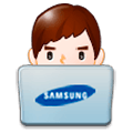 Émoji 👨‍💻 Informaticien sur Samsung Experience 8.1.