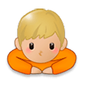 Emoji 🙇🏼‍♂️ Uomo Che Fa Inchino Profondo: Carnagione Abbastanza Chiara su Samsung Experience 8.1.