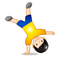 🤸🏻‍♂️ Emoji Hombre Haciendo Una Voltereta Lateral: Tono De Piel Claro en Samsung Experience 8.1.