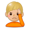 🤦🏼‍♂️ Emoji sich an den Kopf fassender Mann: mittelhelle Hautfarbe Samsung Experience 8.1.