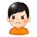 Emoji 🙍🏻‍♂️ Uomo Corrucciato: Carnagione Chiara su Samsung Experience 8.1.