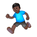 🏃🏿‍♂️ Emoji laufender Mann: dunkle Hautfarbe Samsung Experience 8.1.