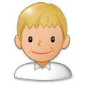 👨🏼 Emoji Hombre: Tono De Piel Claro Medio en Samsung Experience 8.1.