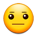 Emoji 😐 Faccina Neutra su Samsung Experience 8.1.