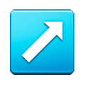 Emoji ↗️ Freccia Rivolta Verso Destra Che Punta In Alto su Samsung Experience 8.1.