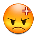 Emoji 😡 Broncio su Samsung Experience 8.1.