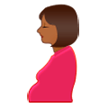 🤰🏾 Emoji schwangere Frau: mitteldunkle Hautfarbe Samsung Experience 8.1.